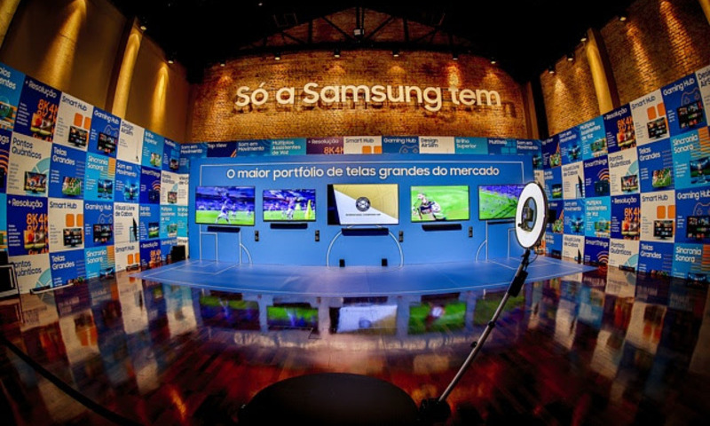 Samsung faz evento híbrido com Live Shop e lançamento de TVs