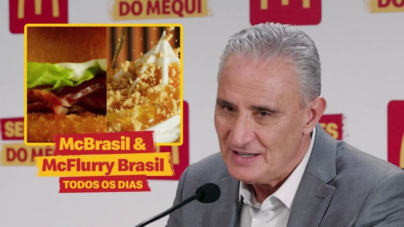 McDonald's lança sanduíches da Copa do Mundo em campanha com Tite