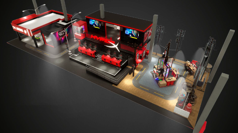 HyperX cria cidade gamer com experiências interativas na Brasil Game Show