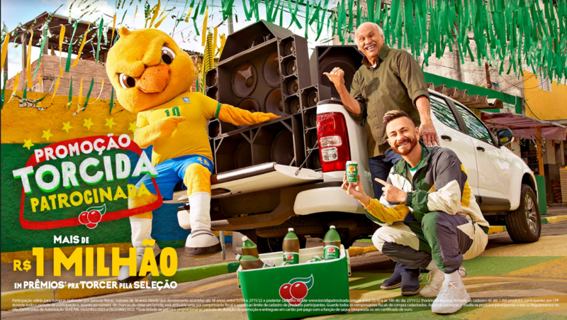 Guaraná Antarctica lança promoção milionária para torcedores do Brasil