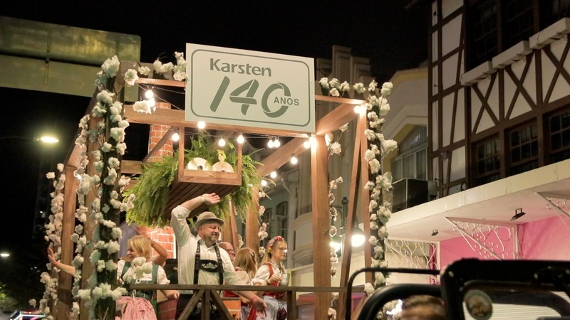 Karsten ativou força têxtil na 37ª Oktoberfest de Blumenau