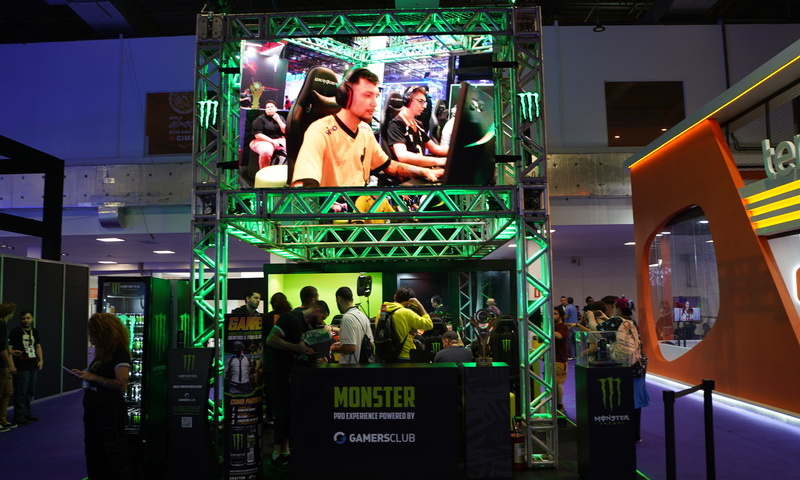 Monster e Gamers Club promoveram experiência pró player na BGS