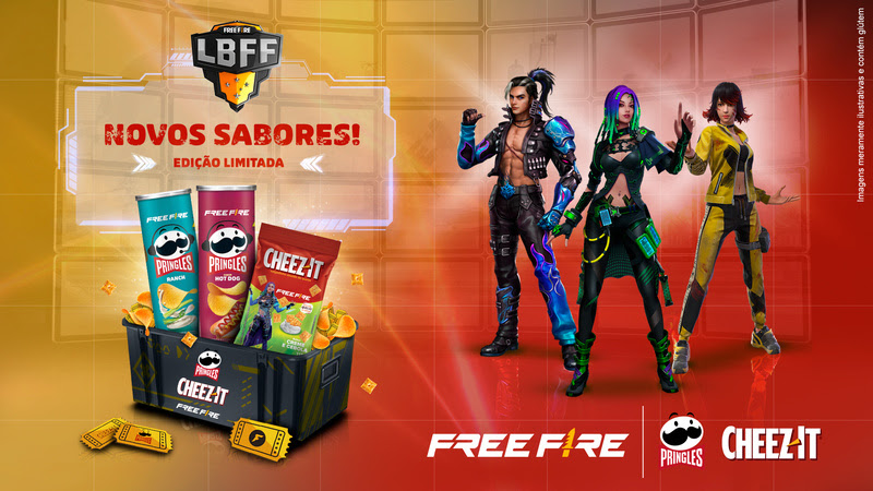 Free Fire lança collab de salgadinhos com a Kellog