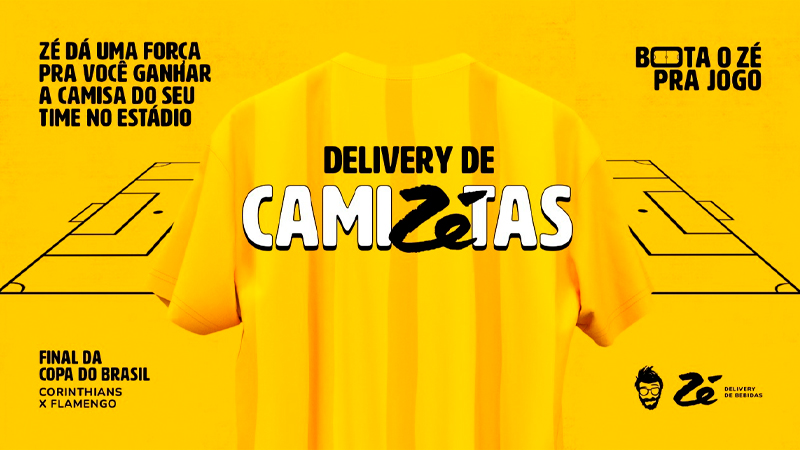Zé Delivery dará camisas de time oficiais para torcedores criativos Zé Delivery dará camisas de time oficiais para torcedores criativos