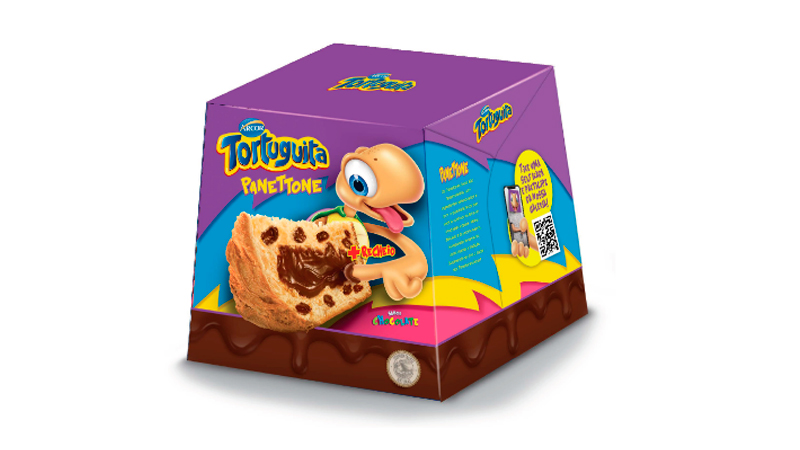 Panettone Tortuguita é o novo lançamento da Arcor para o Natal