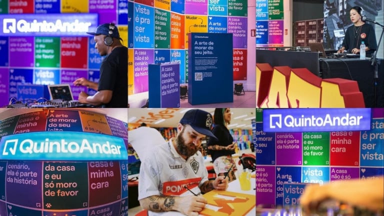 QuintoAndar participa do NaLata Festival com obra de Apolo Torres e lambe-lambes