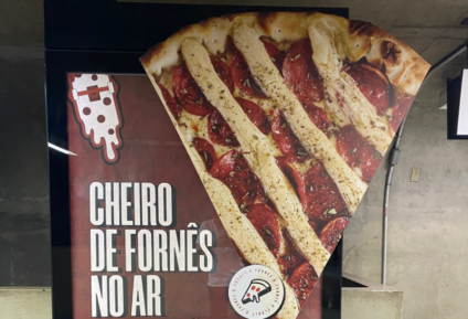 O Fornês invade metrô de SP com cheiro de pizza e conquista fãs pelo olfato