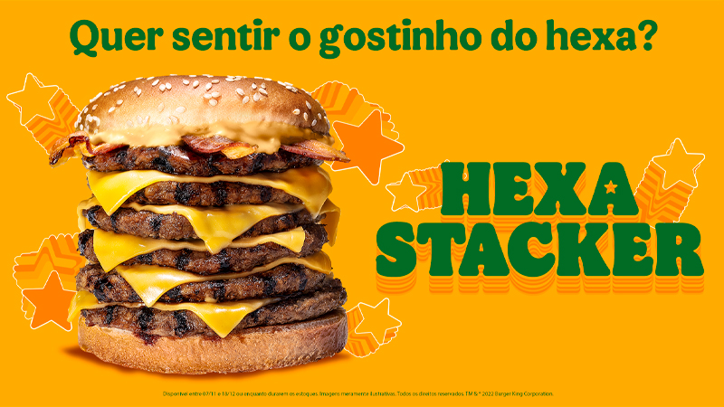 Burger King cria sanduíche com seis carnes para celebrar a Copa do Mundo