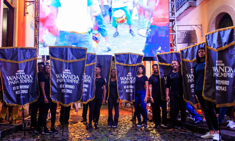 Pantera Negra tem ativações em Salvador com Bloco Afro Olodum e Margareth Menezes