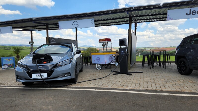 Nissan Leaf fez pipoca durante o Electric Experience 2022