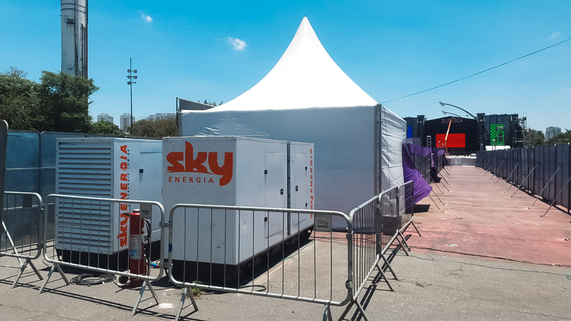 Sky Energia levou geradores ao Festival Eletriza