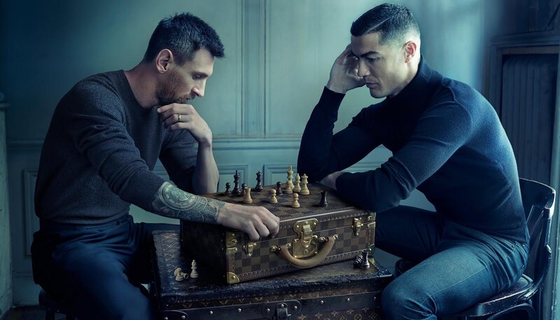 Lionel Messi e Cristiano Ronaldo participam de campanha da Louis Vuitton