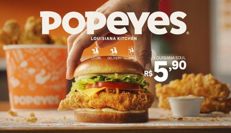 Popeyes estreia na TV com grande campanha