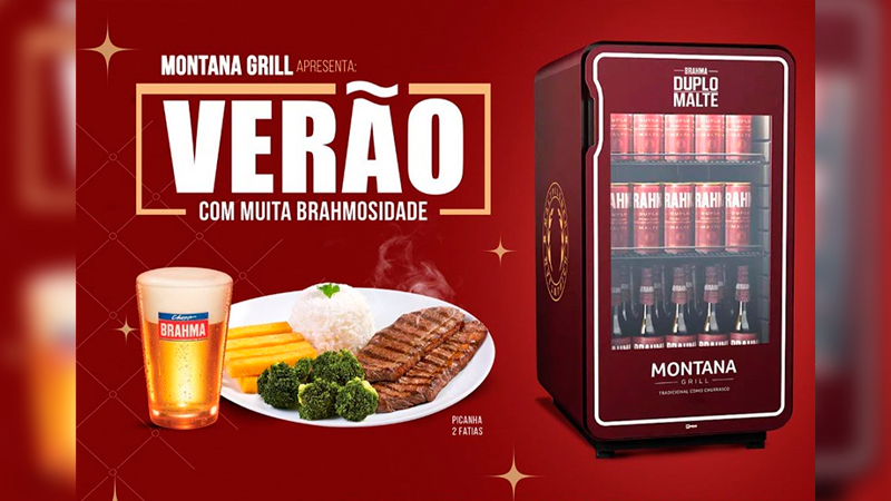 Brahma e Montana Grill se unem para dar 100 cervejeiras para clientes