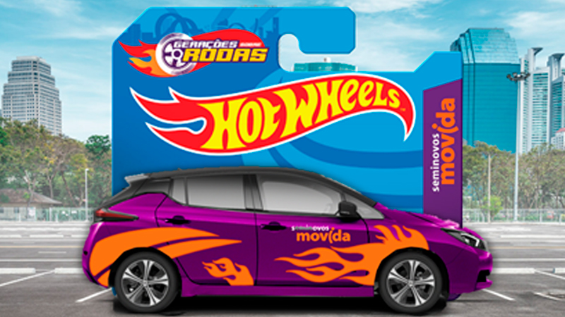 Seminovos Movida dá carrinhos Hot Wheels para clientes que fizerem test drive