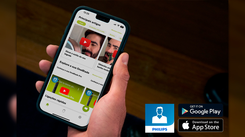 Philips lança aplicativo que ensina usuários a se barbear