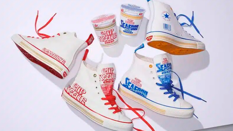 Converse e Nissin Foods criam versões inusitadas do tênis All Star