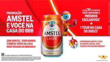 Promoção da Amstel levará fãs do BBB para dentro da casa do reality