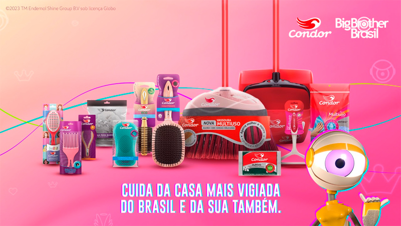 Produtos Condor estão sendo usados dentro da casa do BBB