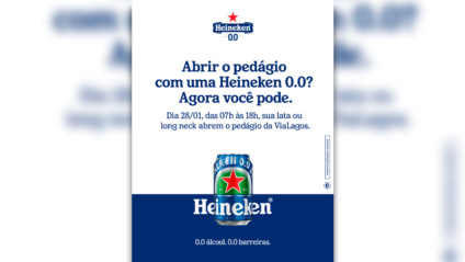 Embalagens de Heineken 0.0. fazem motoristas passarem de graça em pedágio. Veja como foi