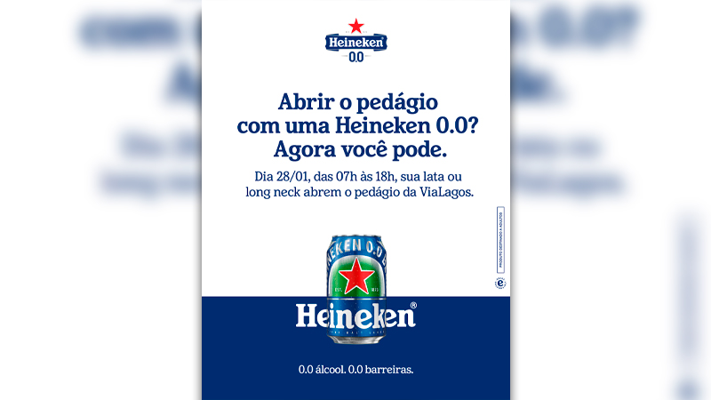 Embalagens de Heineken 0.0. fazem motoristas passarem de graça em pedágio. Veja como foi