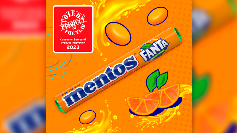 Após ser eleita Produto do Ano, Mentos Fanta chega ao Brasil