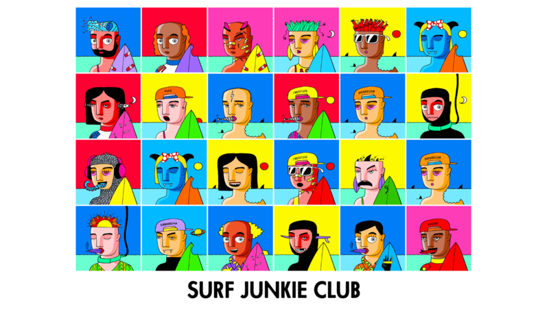 Surf Junkie Club revela data do mint após um ano de construção