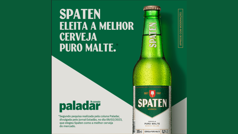 Spaten é eleita a melhor cerveja puro malte pelo Paladar Estadão