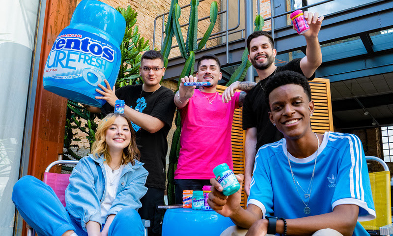 Mentos divulga parceria com a LOUD