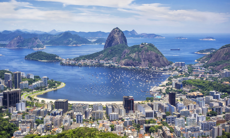 Sugar Loaf Mountain in Rio de Janeiro, Brazil.