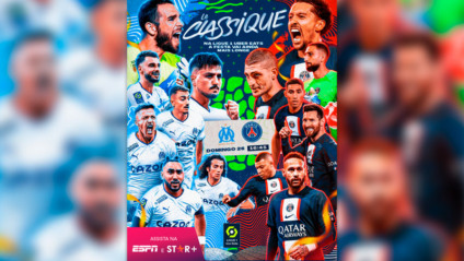 Confronto entre PSG e Marseille será ativado nas ruas do Brasil