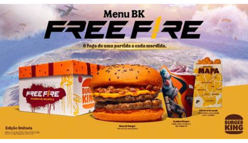 Burger King lança combo Free Fire