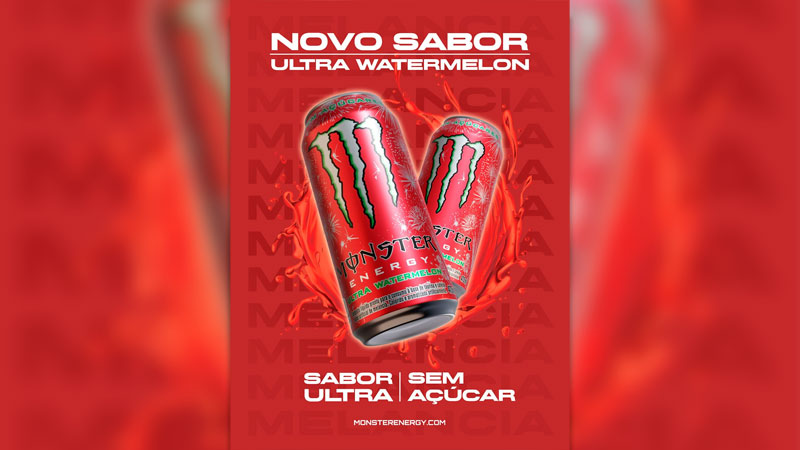 Monster Energy Drink apresenta novo sabor de Melancia