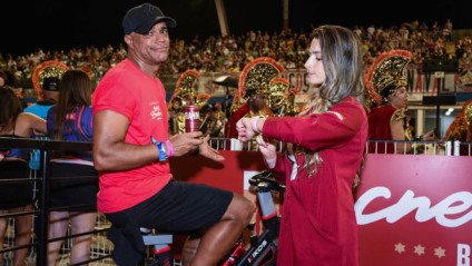 Denilson Show foi destaque em ação no Camarote Brahma