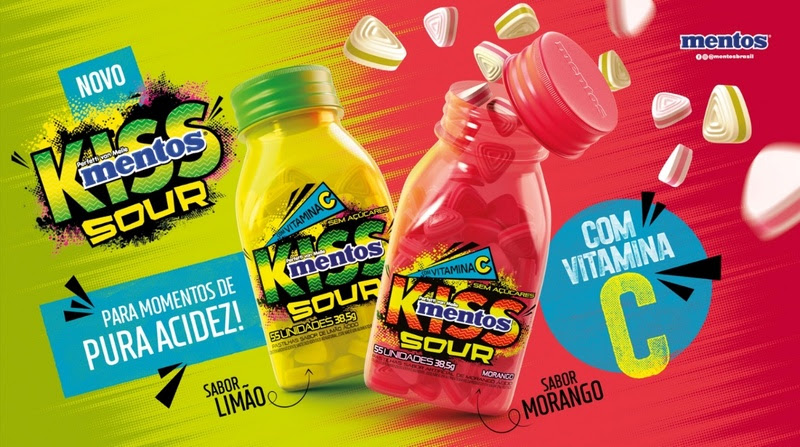 Perfetti Van Melle lança Mentos Kiss Sour