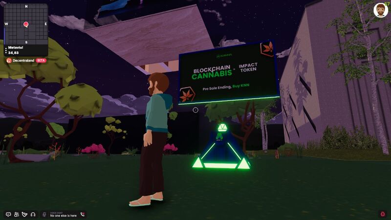 Kanna lança campanha no mundo virtual do Decentraland