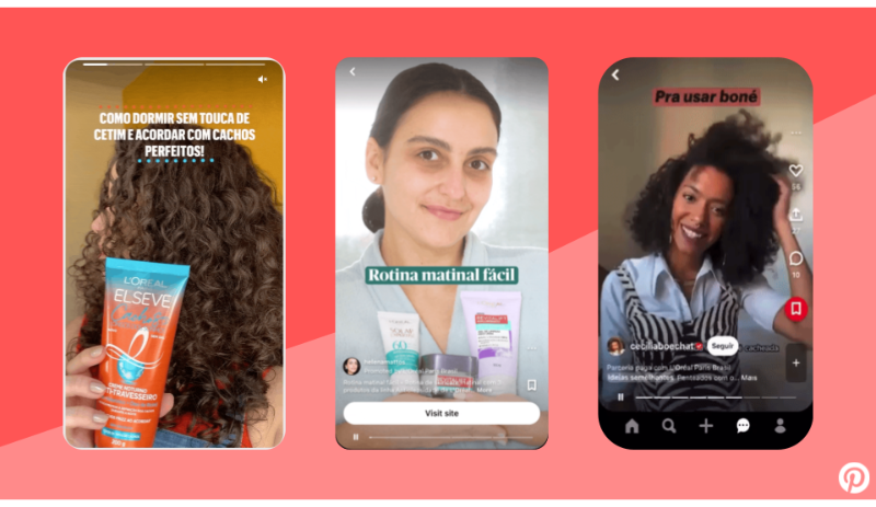 Pinterest e L'Oréal Paris lançam primeira campanha com criadores na plataforma