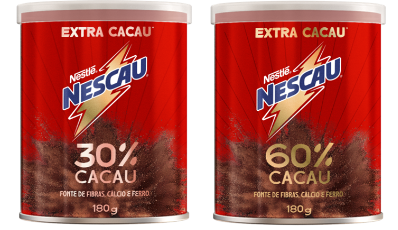 Nescau apresenta linha 30% e 60% Cacau