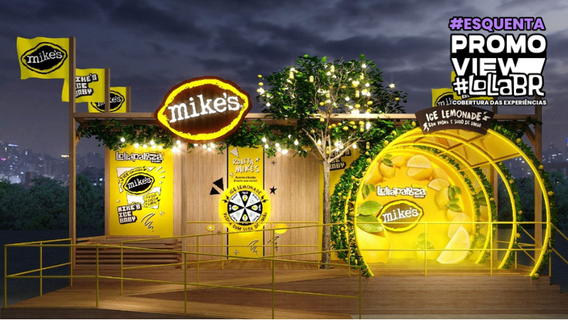 Mike's esteve no Lollapalooza Brasil com espaço interativo e bastante diversão