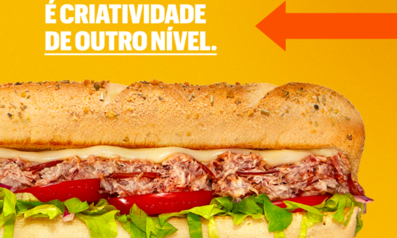 SUBWAY inova lançando sanduíche de carne seca com cream cheese