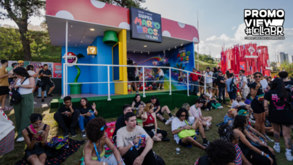 Universal levou estande de 'Super Mario Bros. – O Filme' para o Lollapalooza Brasil