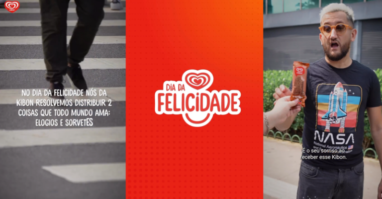 Kibon distribuiu sorvetes e elogios em comemoração ao Dia da Felicidade