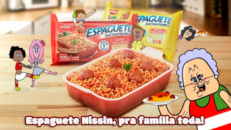 Nissin lança nova campanha da sua linha espaguete