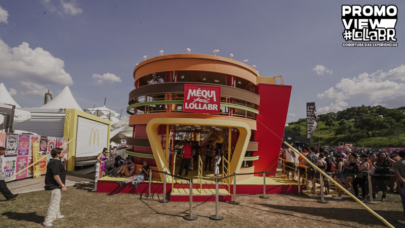 McDonald's teve restaurante sustentável e espaço inspirado no Big Mac no Lolla BR