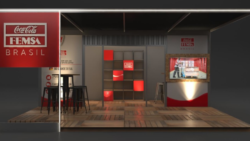 Coca-Cola Femsa tem espaço construído em contêiner no South Summit 2023