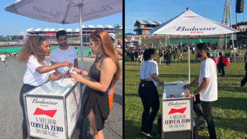 Budweiser distribuiu Bud Zero de graça nos 3 dias de Lollapalooza