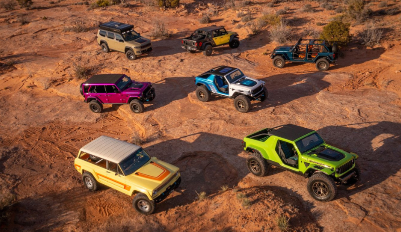 Jeep apresenta novos carros-conceito nas trilhas do 57o Easter Jeep Safari