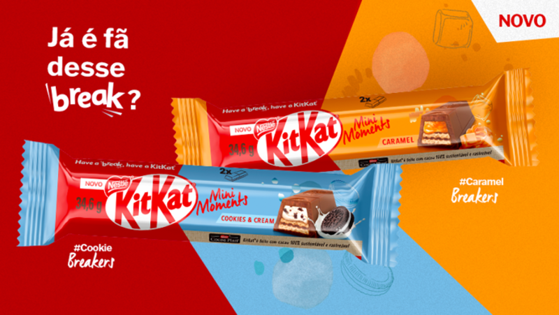 KitKat lança novo formato com sabores inéditos