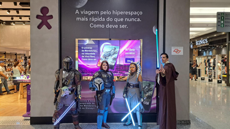 Vivo levou universo da série The Mandalorian para loja do Shopping Metrô Tatuapé