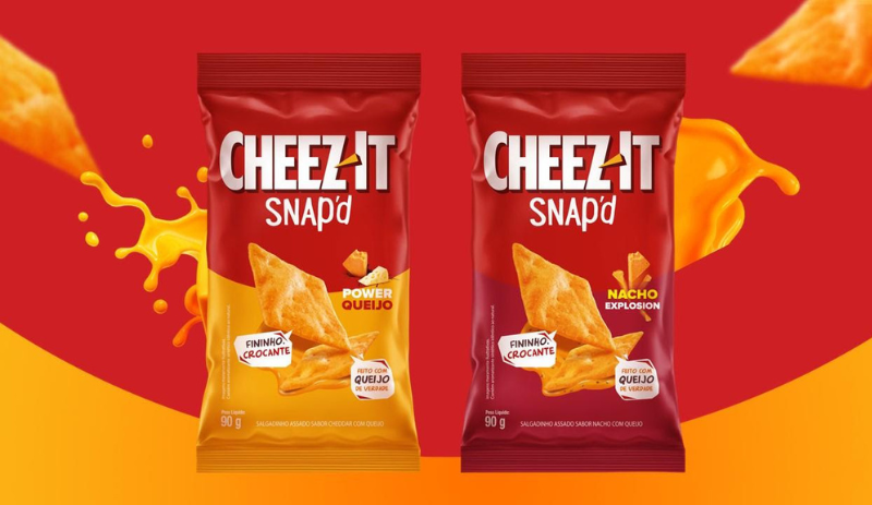 Kellogg lança Cheez-It Snap’d no Brasil